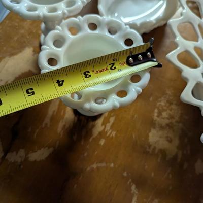 Vintage Westmoreland Glass White Milk Glass Dishes (B)