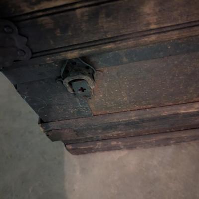 Large Old Steamer Trunk (B)