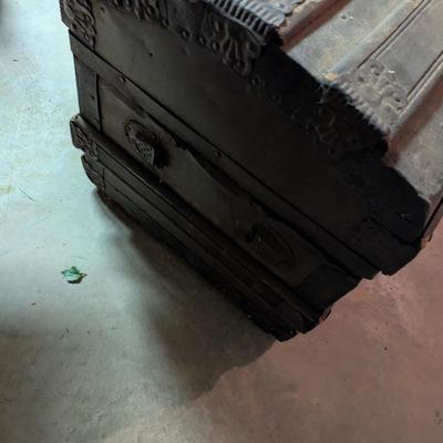 Large Old Steamer Trunk (B)