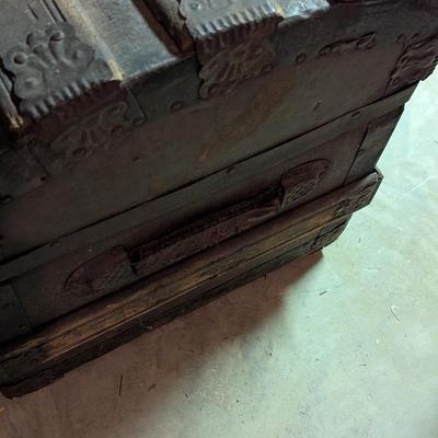 Large Old Steamer Trunk (B)