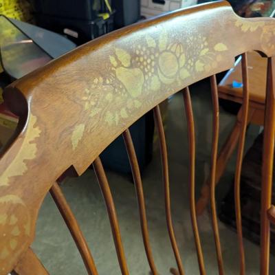 Vintage Nichols & Stone Mid Century Classic Oak Rocking Chair (B)