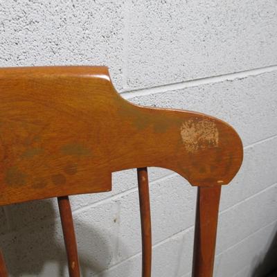 Vintage Nichols & Stone Mid Century Classic Oak Rocking Chair (B)