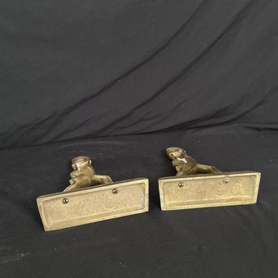 Three Brass Hessian Soldier Doorstoppers (B2-DZ)