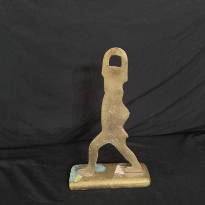 Three Brass Hessian Soldier Doorstoppers (B2-DZ)