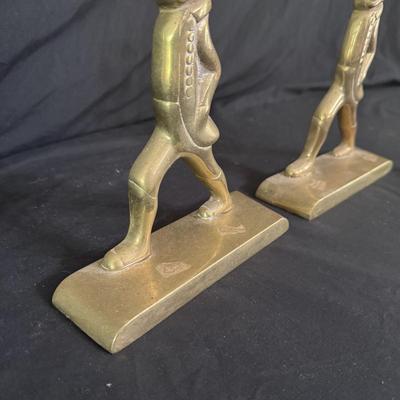Three Brass Hessian Soldier Doorstoppers (B2-DZ)