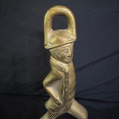 Three Brass Hessian Soldier Doorstoppers (B2-DZ)