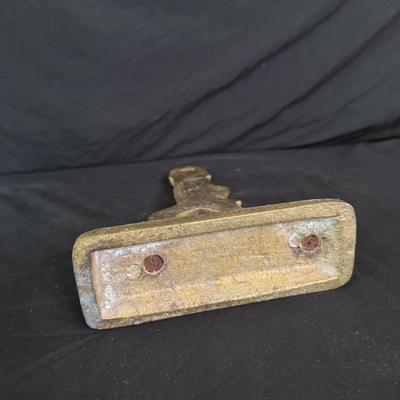 Three Brass Hessian Soldier Doorstoppers (B2-DZ)