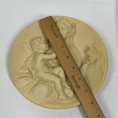 Madonna Serena Volteradici Plate 1979 - Woman Holding a Child - 3 D Plate