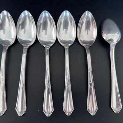 Set of 6 Silver-plate Spoons