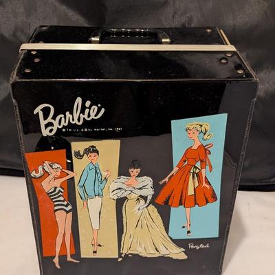 1960's Mattel Ponytail Barbie Carrying Case With Accessories #2 (B)