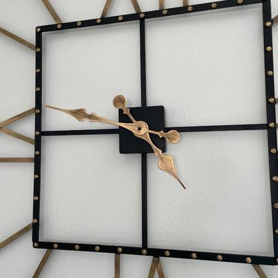 Sale Photo Thumbnail #3: Clock keeps time and is a fun accent to any wall.