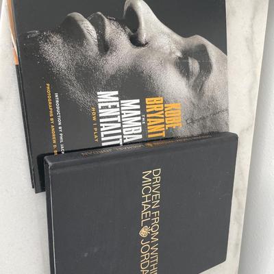 Kobe & Jordan hard cover books