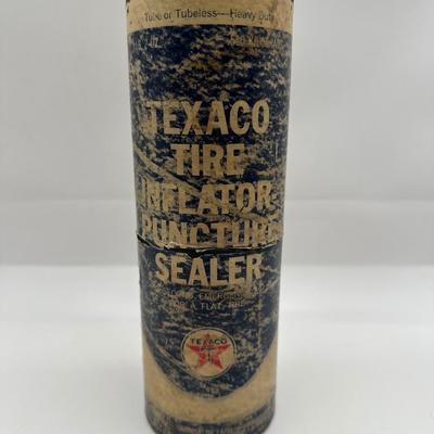 Vintage Texaco Sealed Oil Can & Tire Inflator
