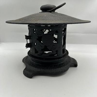Large Cast Iron Asian Hanging Lantern
