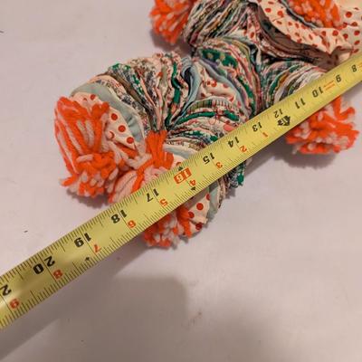 Vintage Fabric Circle YO=YO Cloth Rag Doll Clown Hand Made (B)