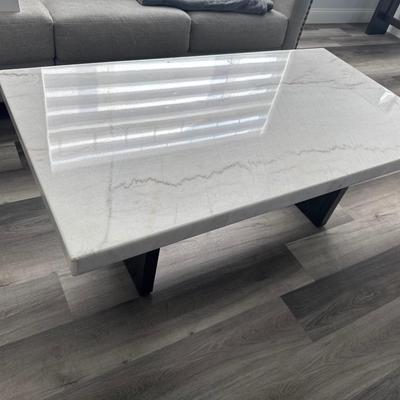 Burkhaus Marble Top Coffee Table