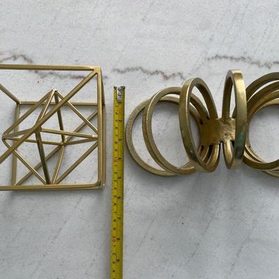 Gold color metal decor