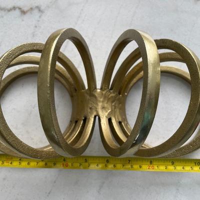 Gold color metal decor