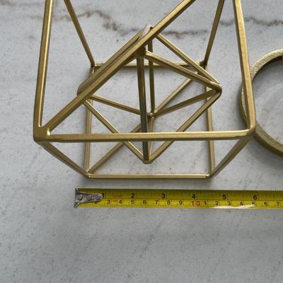 Gold color metal decor