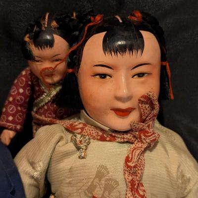 Vintage Composition & Cloth Oriental Dolls - G (B)