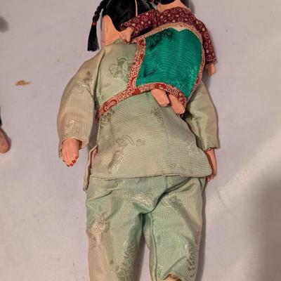 Vintage Composition & Cloth Oriental Dolls - G (B)