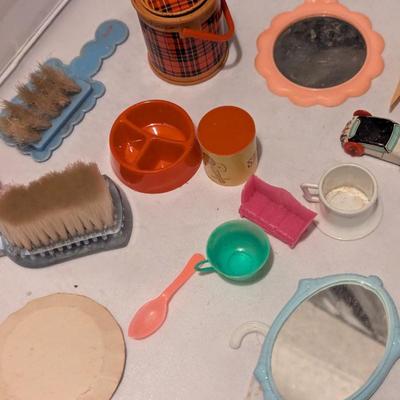 Vintage Doll Accessories Scot Towels Cotton First Aid (B)