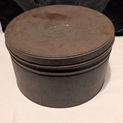 Antique Metal Container Marked "H" On The Underside (B)