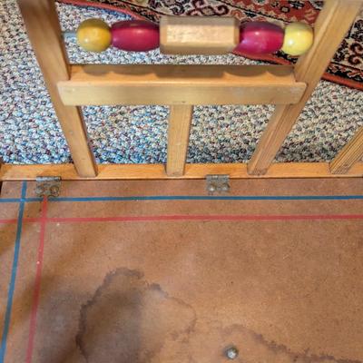 The Barden & Robeson Folding Wooden Doll Playpen (B)