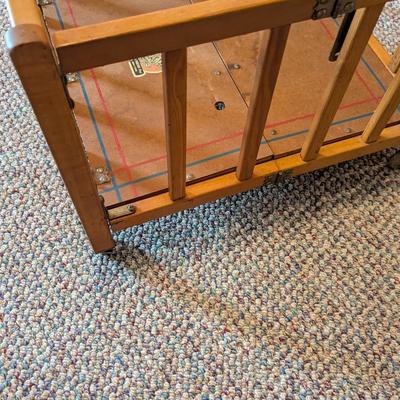 The Barden & Robeson Folding Wooden Doll Playpen (B)