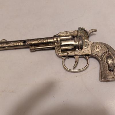 Vintage Toy Texas Cowboy Cap Gun 1950s Vintage Diecast KILGORE K PAL Paper Popper Single Shot Cap Pistol (B)