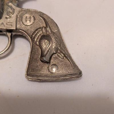 Vintage Toy Texas Cowboy Cap Gun 1950s Vintage Diecast KILGORE K PAL Paper Popper Single Shot Cap Pistol (B)