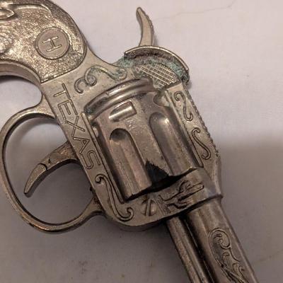 Vintage Toy Texas Cowboy Cap Gun 1950s Vintage Diecast KILGORE K PAL Paper Popper Single Shot Cap Pistol (B)
