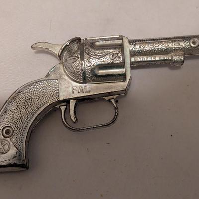 Vintage Toy Texas Cowboy Cap Gun 1950s Vintage Diecast KILGORE K PAL Paper Popper Single Shot Cap Pistol (B)