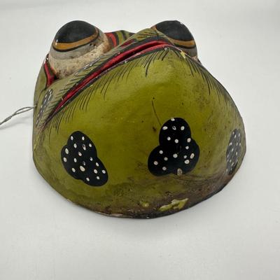 Vintage Mask Balinese Indonesian Godogan Frog