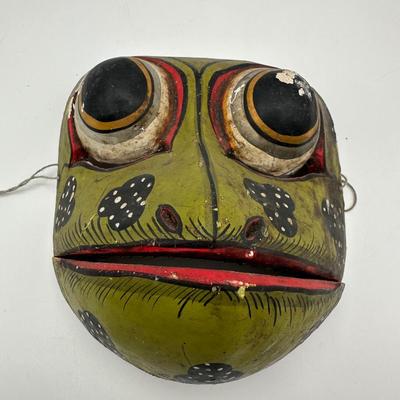 Sale Photo Thumbnail #242: Vintage Mask Balinese Indonesian Godogan Frog