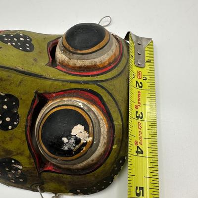 Vintage Mask Balinese Indonesian Godogan Frog