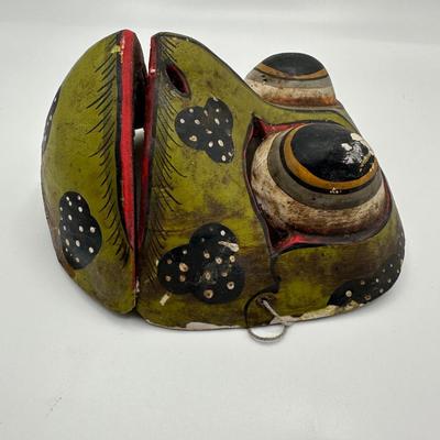 Vintage Mask Balinese Indonesian Godogan Frog