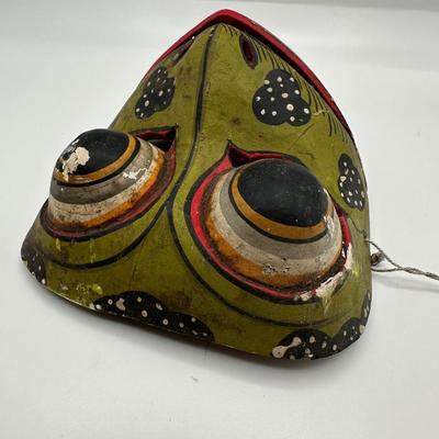 Sale Photo Thumbnail #246: Vintage Mask Balinese Indonesian Godogan Frog