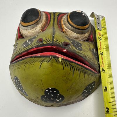 Vintage Mask Balinese Indonesian Godogan Frog
