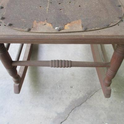 Antique Primitive Wooden Rocking Chair (G)