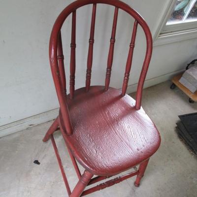 Solid Wood Painted Farmhouse Chair (G)