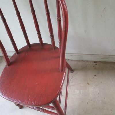 Solid Wood Painted Farmhouse Chair (G)