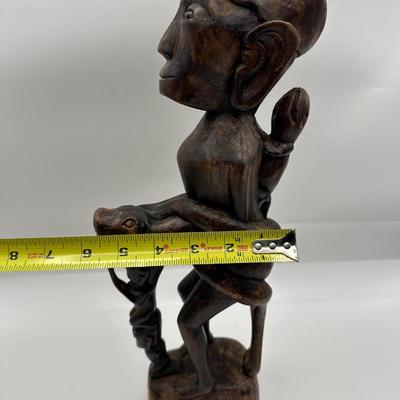 Sale Photo Thumbnail #267: Vintage hand carved wood statue