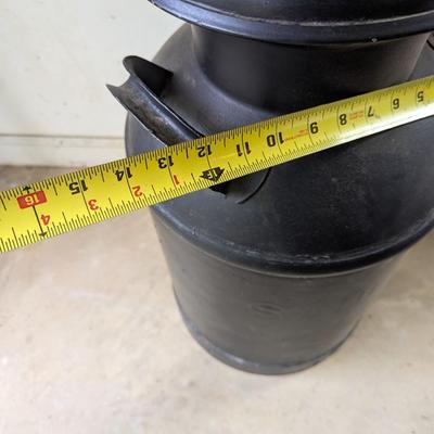 Antique Painted Galvanized Milk Can (G)