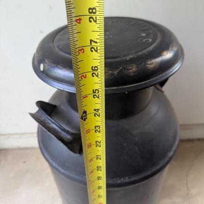 Antique Painted Galvanized Milk Can (G)