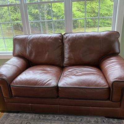 Leather loveseat (has an exact match listed separately!)