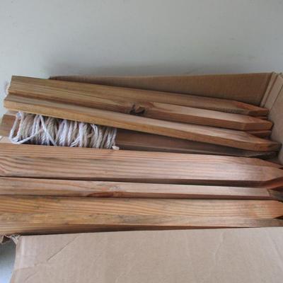 12 - Wooden Yard Stakes (G)