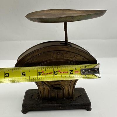 Exquisite antique German scale Rictus Art Deco Jakob Maul 1920 Brass Scale