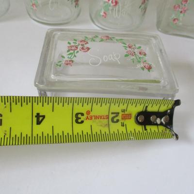 Vintage Floral Bathroom Vanity Set (DR)