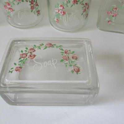 Vintage Floral Bathroom Vanity Set (DR)